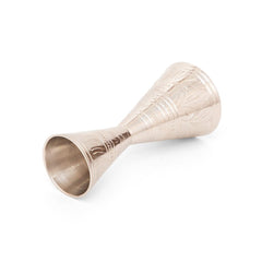 Ornate Brass Jigger Silver