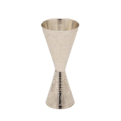 Ornate Brass Jigger Silver - Home4u