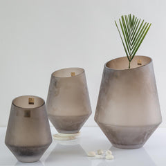 Z1872  Vase/Lantern Brown
