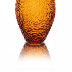 Crystal Vase Amber Small