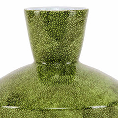 Hand Printed Vase Mint Green