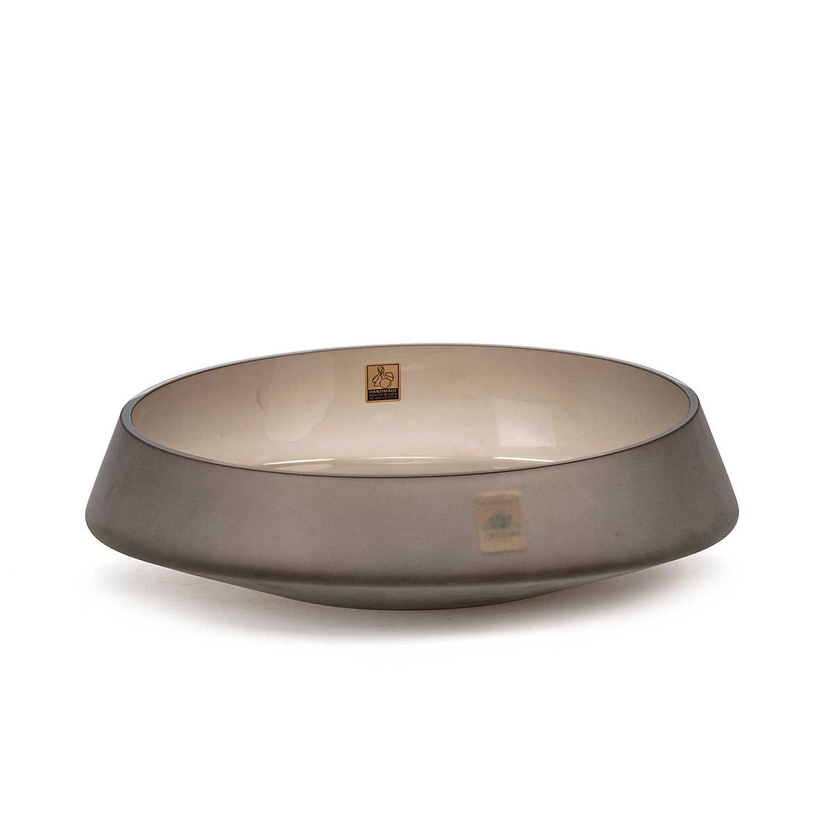 Z1872 Bowl Diamonds Frosted Brown