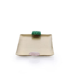 Uni Sia Tray,Brass/Sp Stone