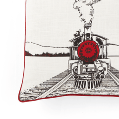Clio Train Engine Printed Cushion Cover