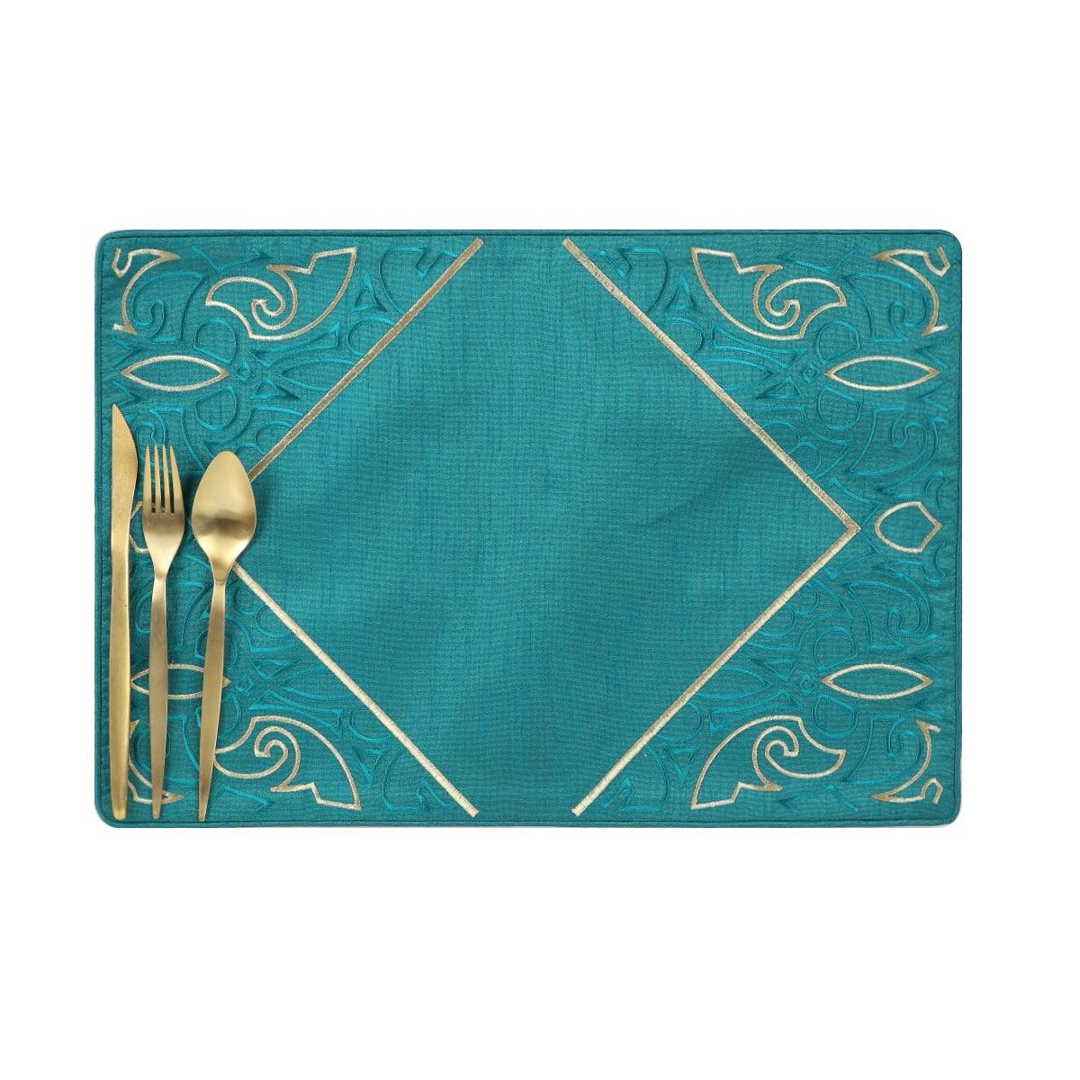 Lydia Dupion Embroidered Placemat