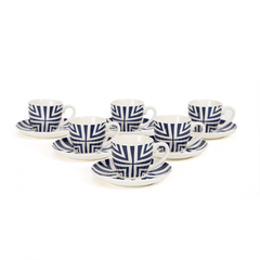 Celeste Cup & Saucer Set of 6 - Home4u