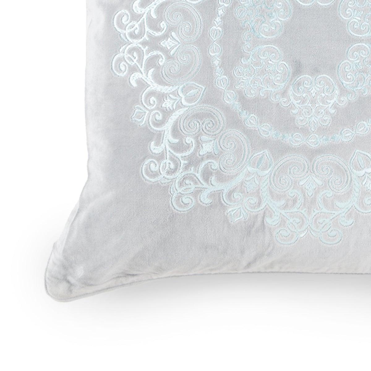 Hyacinth Embroidered Cushion Cover