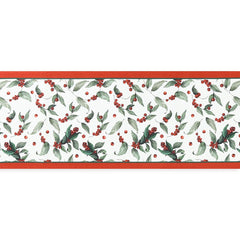Wreath and Cherries Christmas Table Runner - Home4u