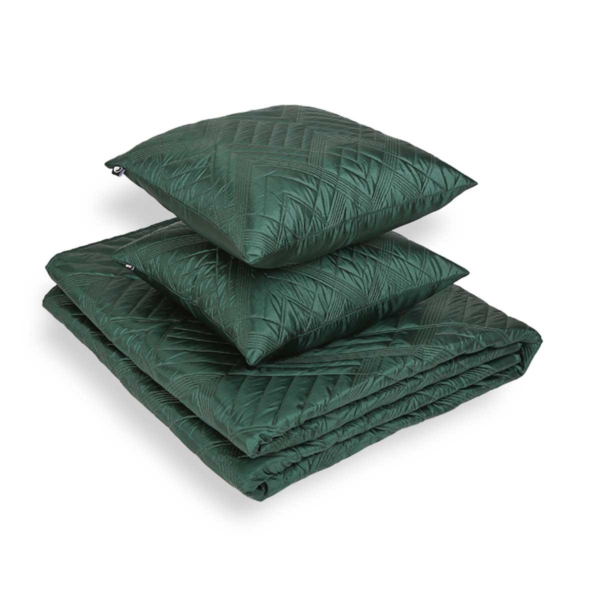 Riviera Geometric Quilt with Cushion Covers Set - Home4u