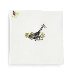 Giraffes in my Garden Printed Bath Waffle Towel