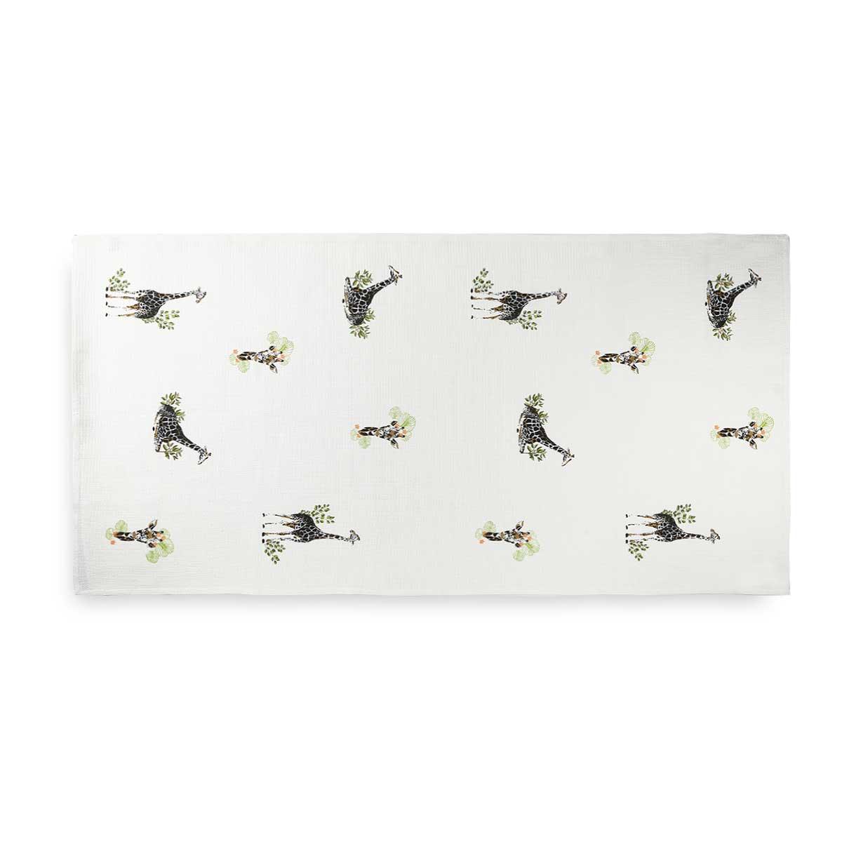 Giraffes in my Garden Printed Bath Waffle Towel - Home4u