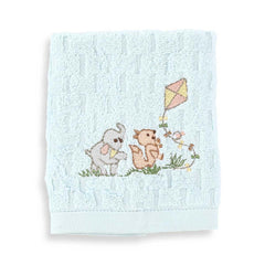 Ellie & Billy Flying Kite Embroidery Kids Face Towel Set of 4