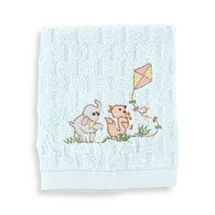 Ellie & Billy Flying Kite Embroidery Kids Hand Towel Set of 4