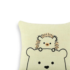 Porkupine Kids Cushion Cover  12 x 12 Inch