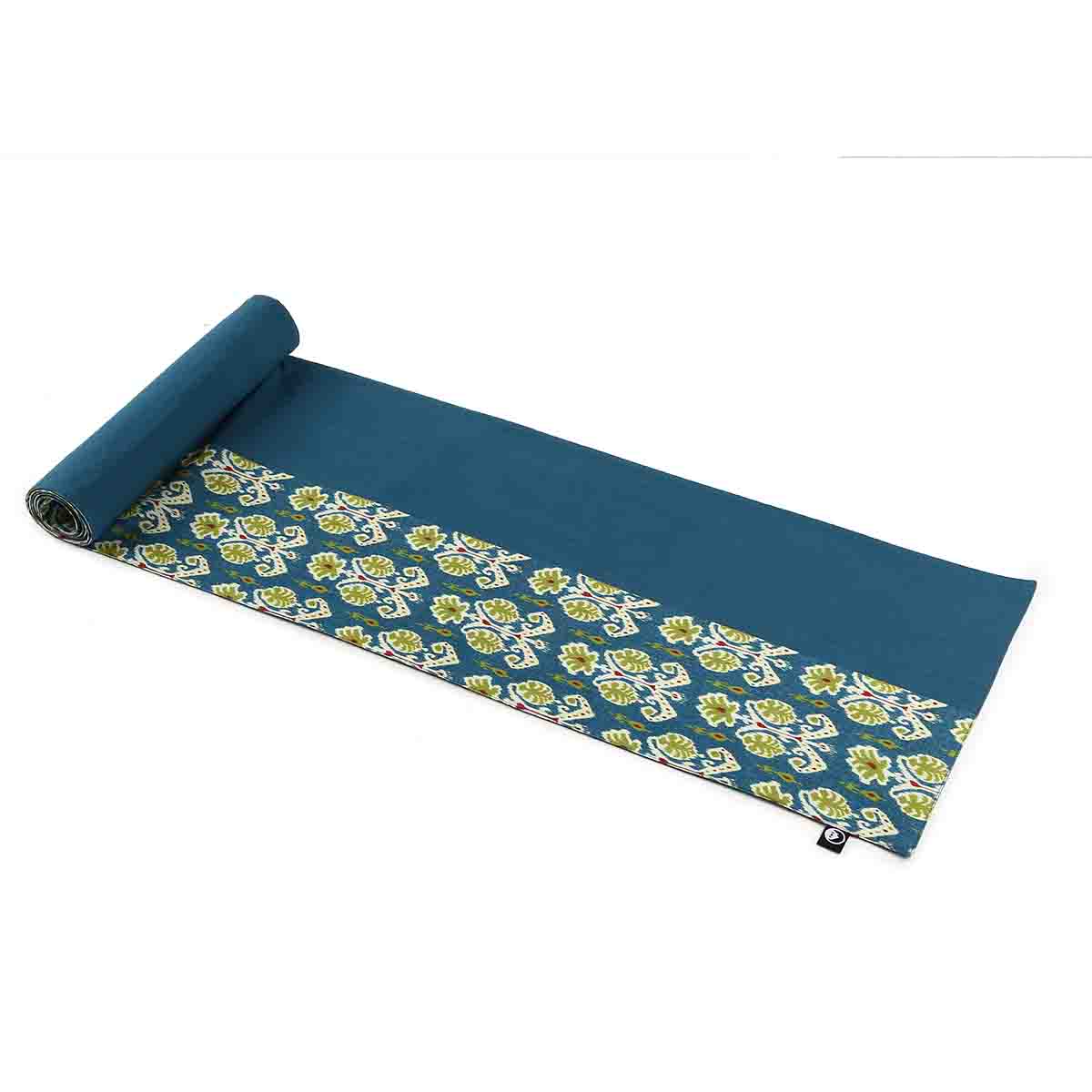 Blue Embossed Printed Runner