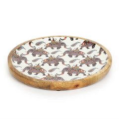 Ajantha Wooden Platter Circular