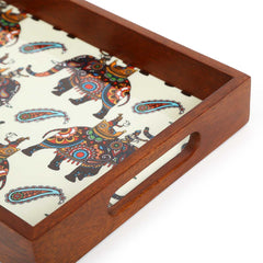 Ajantha Wooden Tray Rectangular