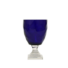 Bleu Glass Candle Holder
