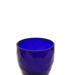 Bleu Glass Candle Holder