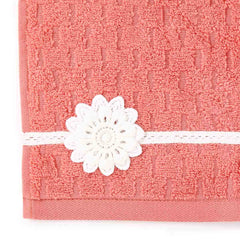 Lilac Pink Face Towel Set of 4