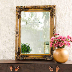 Elberta Vintage Mirror Brown