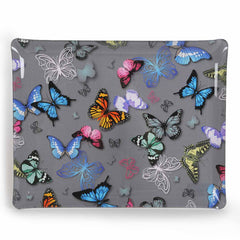 Platex Acrylic Tray Farfalla Grey Large