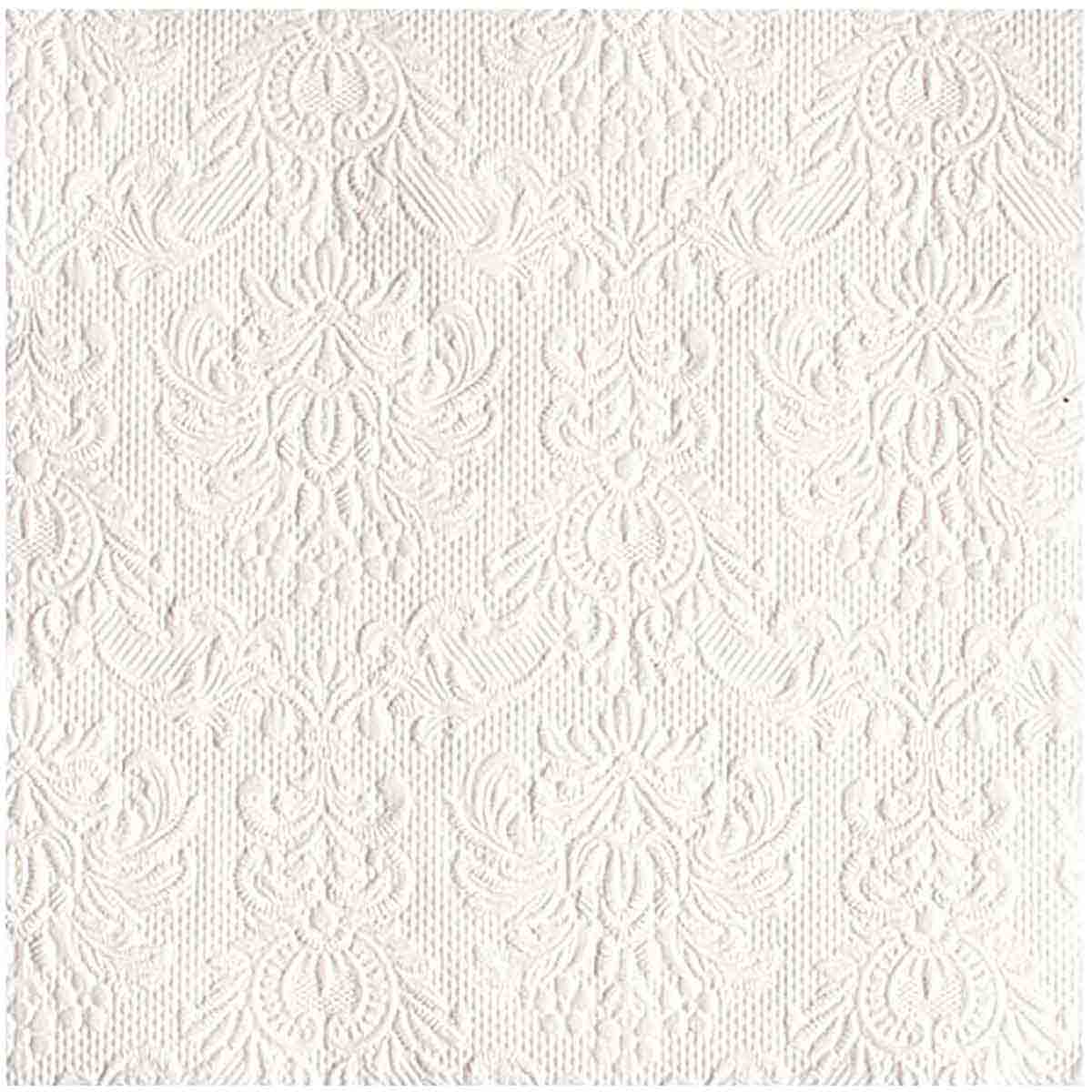 Ambiente Napkin 33 x 33 CM Elegance White Set of 15