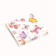 Ambiente Napkin 33 x 33 CM Butterfly Collection Rose Set of 20
