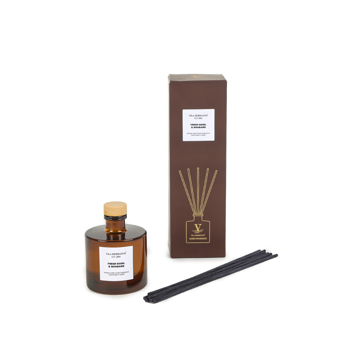 Vila Hermanos Apothecary Fresh Basil & Rhubarb Reed Diffuser