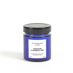 Vila Hermanos Apothecary Cobalt Blue Tuberouse & Magnolia Tree Candle