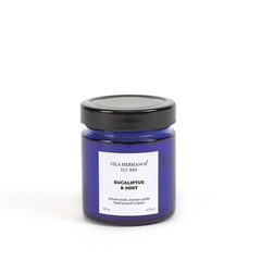 Vila Hermanos Apothecary Cobalt Blue Eucalyptus & Mint Jar Candle