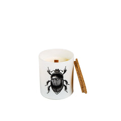 Vila Hermanos Insect Scarabeus Sacer Jar Candle in Wood Wick