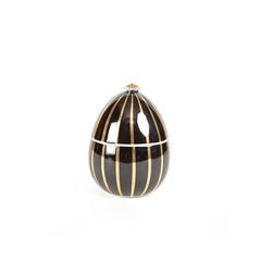 Ladenac Bois De Roussie Candle Black Gold Stripes in Ceramic