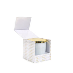 Ladenac Lui & Lei Details 12 x 12 White Jar Candle