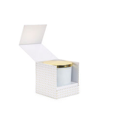 Ladenac Lui & Lei On Time 12 x 12 White Jar Candle