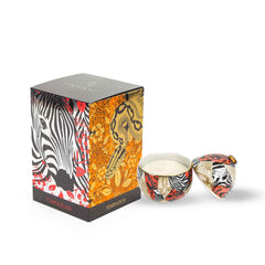 Ladenac Africa Zebra Camouflage Ceramic Egg Candle