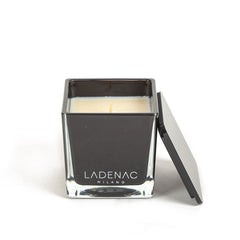 Ladenac Minimal Floral Hesperide Black Square Jar Candle Small