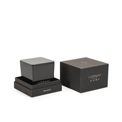 Ladenac Minimal Floral Champetre Black Square Jar Candle Small