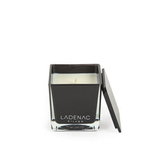 Ladenac Minimal Floral Champetre Black Square Jar Candle Small
