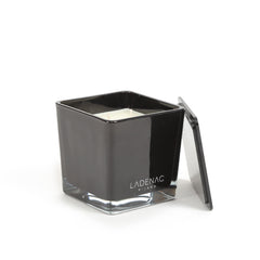 Ladenac Minimal Floral Champetre Black Square Jar Candle Large