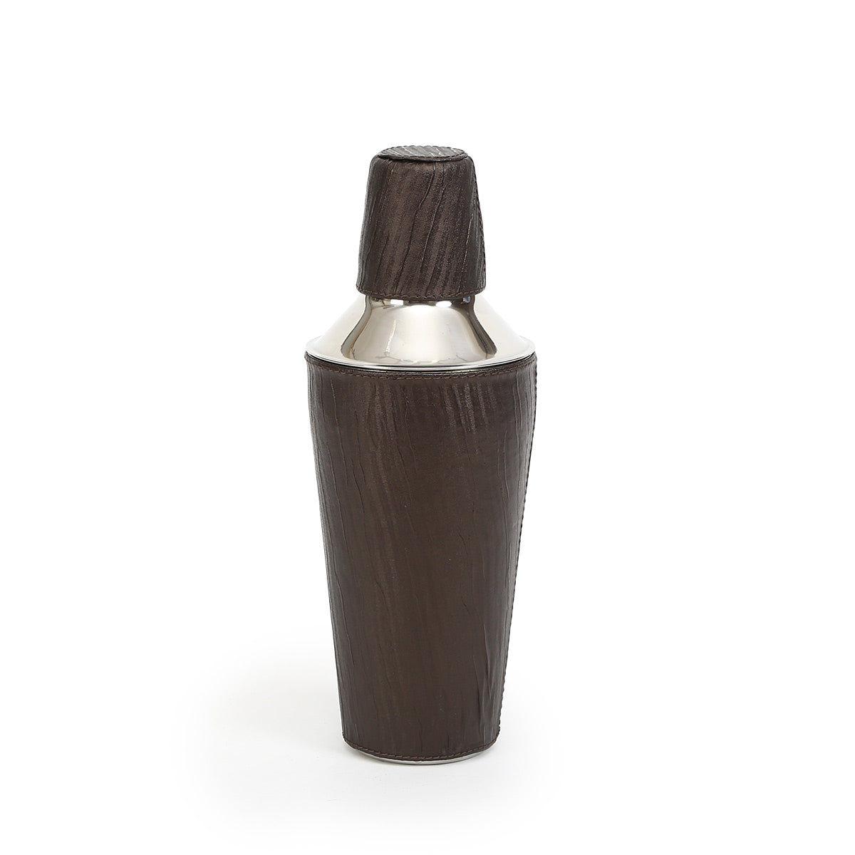 Cocktail Shaker With Brown Sheath