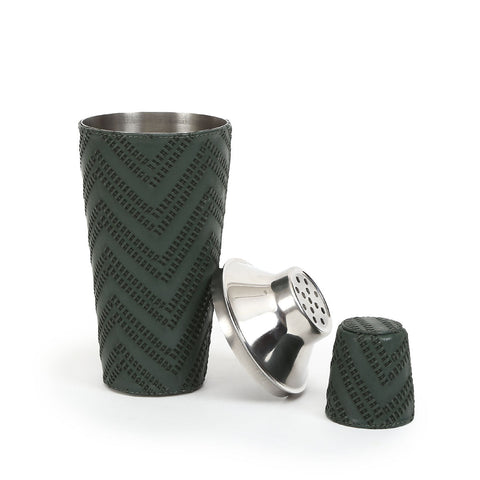 Cocktail  Shaker With Olive Sheath