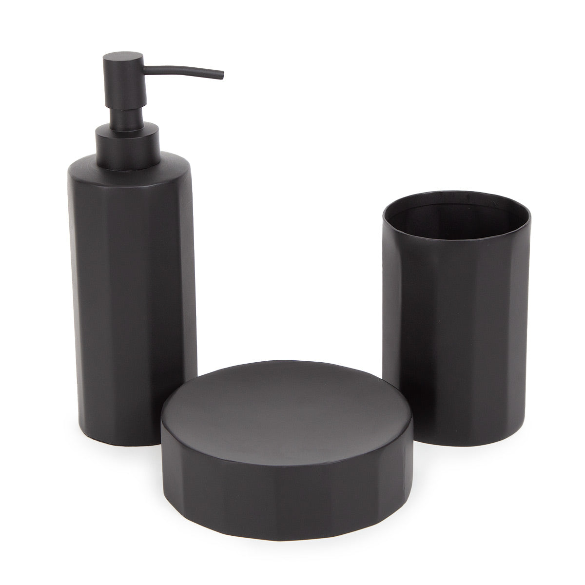 Elena Black Bath Set of 3