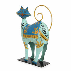 Jaipur Printed Decorative Cat Aqua