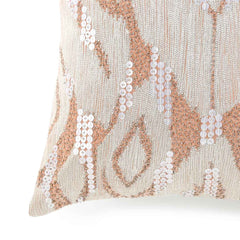 Pied Embroidery Cushion Cover 18 x 18 Inch