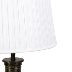 White Knife Pleated Shade Small
