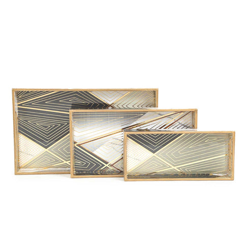 Trance Nested Tray Set of 3