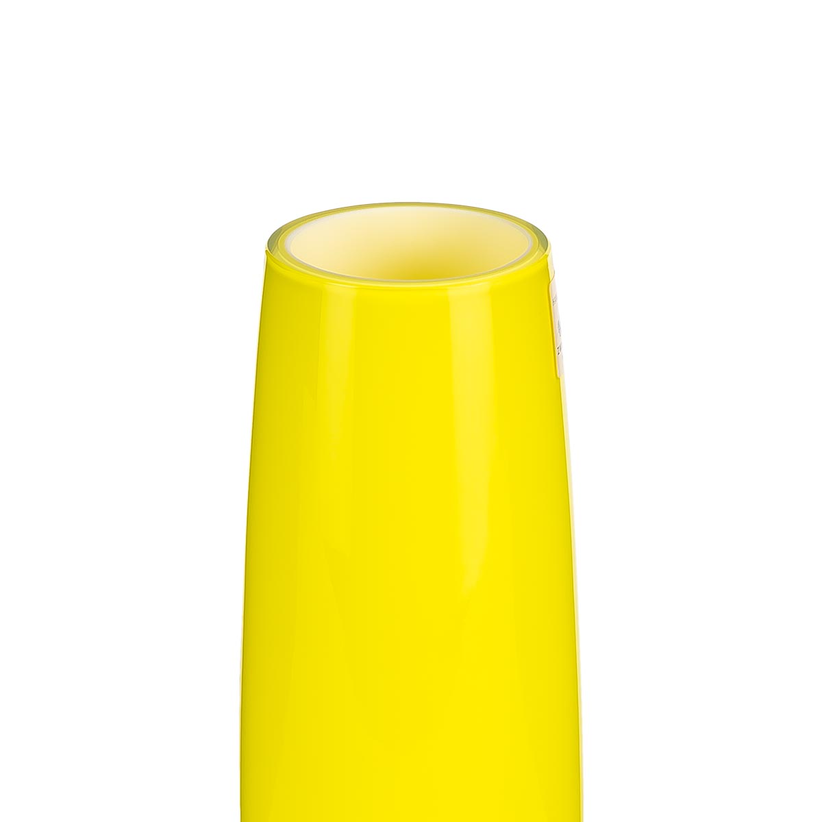 Z1872,Vase H 227Mm Opal/Lemon Yellow Glass