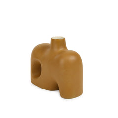 Root Brown Stoneware Vase