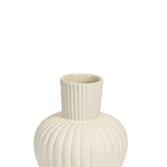 Emma White Stoneware Vase